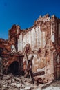 Deterioration and abandonment of houses in Belchite