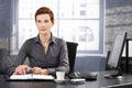 Determined businesswoman at work Royalty Free Stock Photo