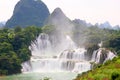 Detian waterfall in China Royalty Free Stock Photo