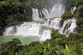 Detian Waterfalls in China, also known as Ban Gioc in Vietnam Royalty Free Stock Photo