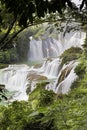 Detian Waterfalls in China, also known as Ban Gioc in Vietnam Royalty Free Stock Photo