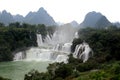 Detian waterfalls in Guangxi, China Royalty Free Stock Photo