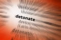 Detonate Royalty Free Stock Photo