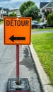 Detour Road Sign