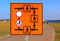 Detour sign Royalty Free Stock Photo