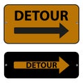 Detour signs