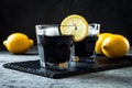 Detox activated charcoal black lemonade