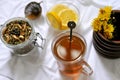 Detox, herbal tea helps maintain a healthy immune system, cleanses your digestive system Royalty Free Stock Photo