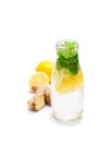 Detox organic ginger and lemon drink
