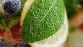 Detox refreshing sassy water with cucumber, ginger, mint and lemon in glasses Royalty Free Stock Photo