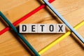 Detox word concept Royalty Free Stock Photo