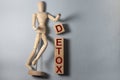DETOX word made with building blocks Royalty Free Stock Photo