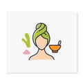 Detoxifying body scrub color icon Royalty Free Stock Photo