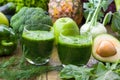 Detoxing green smoothie