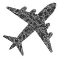 Detritus Mosaic Airplane Icon