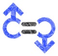 Detritus Mosaic Gay Relation Symbol Icon Royalty Free Stock Photo