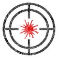 Detritus Mosaic Target Virus Icon