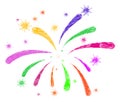 Detritus Mosaic Viral Fireworks Icon Royalty Free Stock Photo