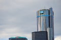 DETROIT, MI - AUG 21, 2016: General Motors Building, GM Headquarters aka Renaissance Center in downtown Detroit.