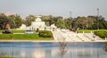 The James Scott Memorial Fountain is a monument located in Belle Isle Park Royalty Free Stock Photo