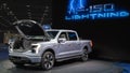 Ford F-150 Lightning EV Truck Royalty Free Stock Photo