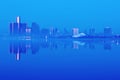 Detroit, Michigan Skyline at Night Royalty Free Stock Photo