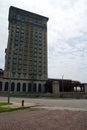 DETROIT, MICHIGAN, UNITED STATES - MAY 5th 2018: A view of the old Michigan Central Station building in Detroit which Royalty Free Stock Photo