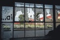 Detroit, Michigan, United States - October 18 2018: View of the abandoned Fisher Body Plant in Detroit. The Fisher Body Royalty Free Stock Photo