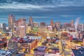 Detroit, Michigan, USA downtown skyline from above Royalty Free Stock Photo