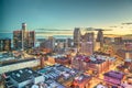 Detroit, Michigan, USA downtown skyline from above Royalty Free Stock Photo