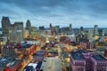 Detroit, Michigan, USA Downtown Skyline from Above Royalty Free Stock Photo