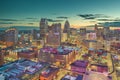 Detroit, Michigan, USA Downtown Skyline at Dusk Royalty Free Stock Photo