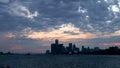 Downtown Detroit is the largest city in Michigan, population of 639,111 as per 2020 census. Time lapse video of dramatic clouds