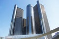 General Motors World Headquarters in Downtown Detroit Royalty Free Stock Photo