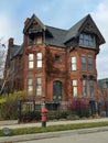 Detroit: Old Brick Victorian Home Royalty Free Stock Photo