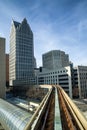 The Detroit People Mover is automated people mover system in Detroit , Michigan