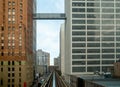 The Detroit People Mover is a 2.94-mile automated people mover system which operates on a single track, Detroit, Michigan