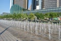 Detroit Riverfront Fountain at GM Plaza