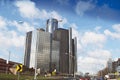 Detroit's Renaissance Center in Downtown Detroit Royalty Free Stock Photo