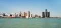 Detroit skyline Royalty Free Stock Photo