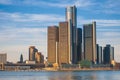 Detroit skyline Royalty Free Stock Photo