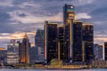 Detroit skyline Royalty Free Stock Photo