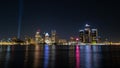 Detroit skyline Royalty Free Stock Photo