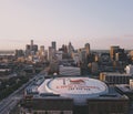 DETROIT, UNITED STATES - Aug 25, 2017: Detroit Skyline with Little Caesars Arena
