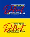 Detroit urban calligraphy typeface superior vintage, for print on t shirts etc.