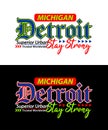 Detroit urban style typeface vintage college, for print on t shirts etc.