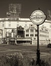 Old Tiger Stadium Demolition in sepia tone Royalty Free Stock Photo