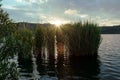 Sunset on the Averno lake, Pozzuoli