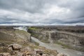 Dettifoss Waterfall Canyon in Iceland