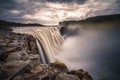 Dettifoss waterfall located on the Jokulsa a Fjollum river in Iceland